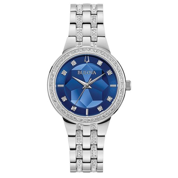Womens Bulova Phantom Silver-Tone Bracelet Watch - 96L276