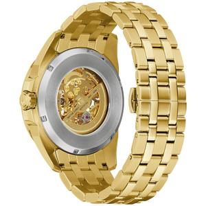 Mens Bulova Surveyor Gold-Tone Bracelet Watch - 97A162 alternate view
