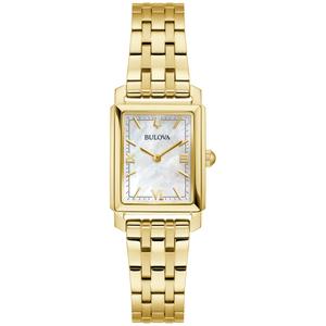 Womens Bulova Sutton White Dial Bracelet Watch - 97L177