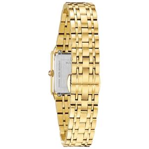 Womens Bulova Quadra Champagne Dial Bracelet Watch - 97P140 alternate view