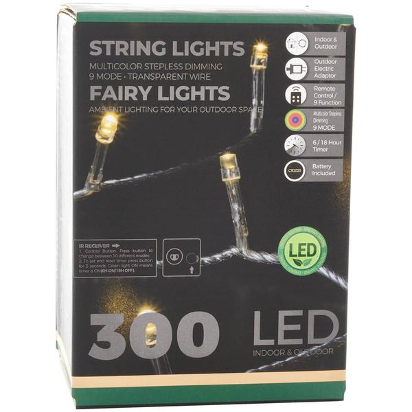 9ft. Indoor/Outdoor 300 LED String Lights