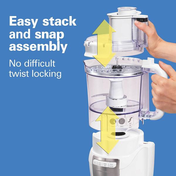 Hamilton Beach(R) Stack & Snap(tm) 12 Cup Food Processor alternate view