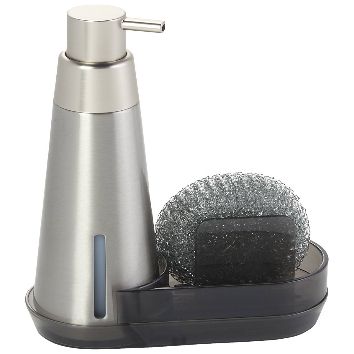 Smoke Stainless Steel Soap Pump Caddy
