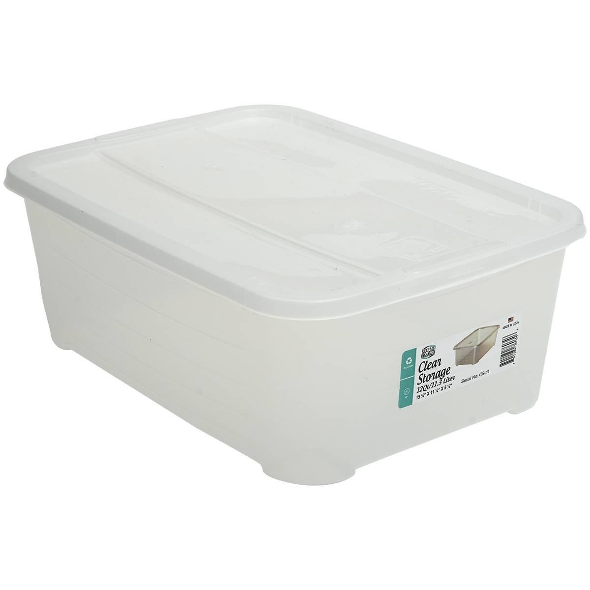 12qt. Clear Storage Bin