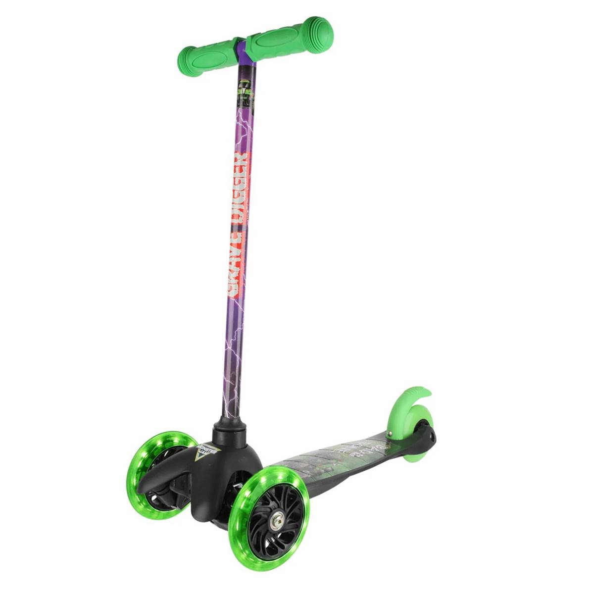 Sakar Monster Jam Tilt & Turn 3 Wheel Light Up Scooter