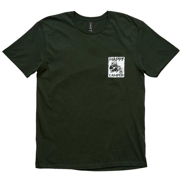Mens Happy Camper Short Sleeve Tee - Forest Green alternate view