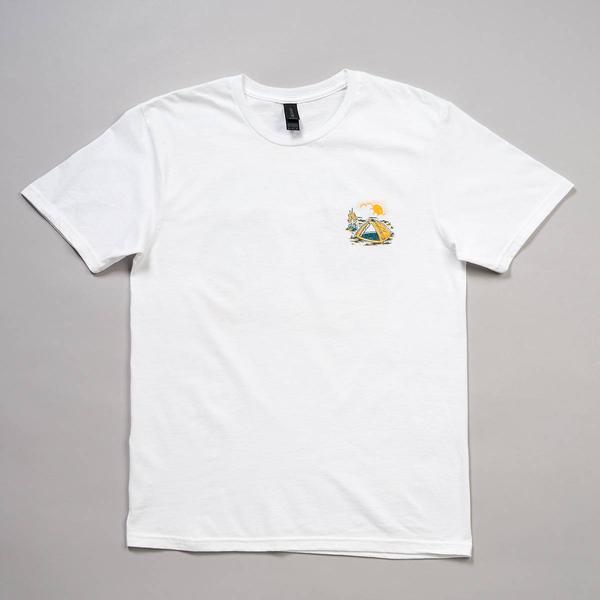 Mens Explore Short Sleeve Tee - White