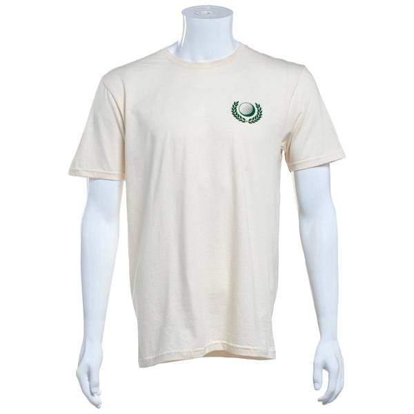 Mens Drinks on the Links Short Sleeve Tee - Natural