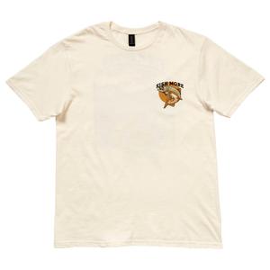 Mens Fish More Short Sleeve Tee - Natural