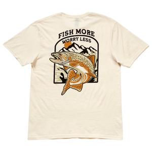 Mens Fish More Short Sleeve Tee - Natural alternate view