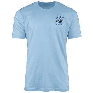 Mens Island Time Short Sleeve Tee - Light Blue