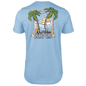 Mens Island Time Short Sleeve Tee - Light Blue alternate view