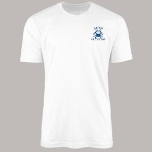 Mens Catch of the Day Short Sleeve Tee - White