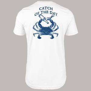 Mens Catch of the Day Short Sleeve Tee - White alternate view