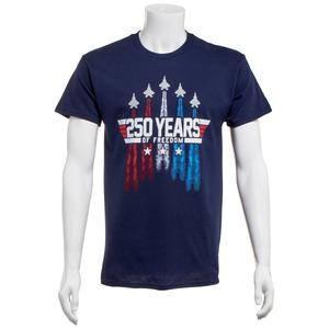 Mens Home of the Brave Jet Smoke 250 Years Graphic Tee