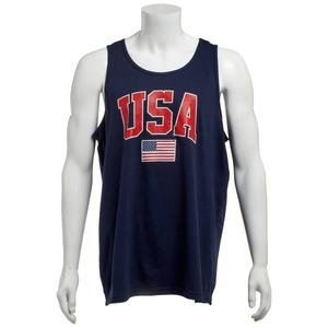 Mens Home of the Brave Classic USA Graphic Tank Top