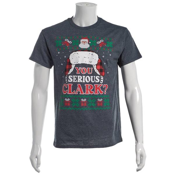 Young Mens You Serious Clark? Short Sleeve Tee - Dark Heather