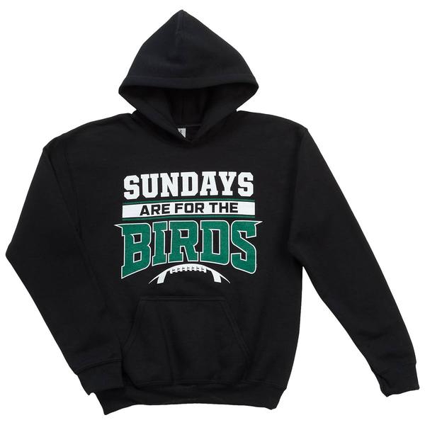 Boys (8-20) Tailgate Sundays Are For The Birds Hoodie - Black