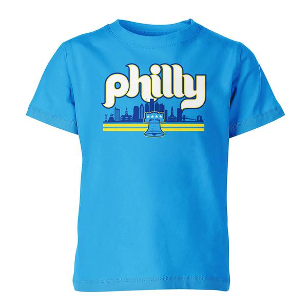 Boys (8-20) Tailgate Philadelphia Baseball Skyline Tee - Sapphire