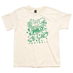 Boys (8-20) Tailgate Philadelphia Football Philly Banner Tee