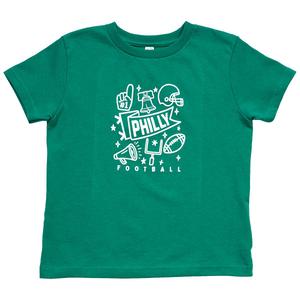 Boys (5-7) Tailgate Philadelphia Football Banner Short Sleeve Tee
