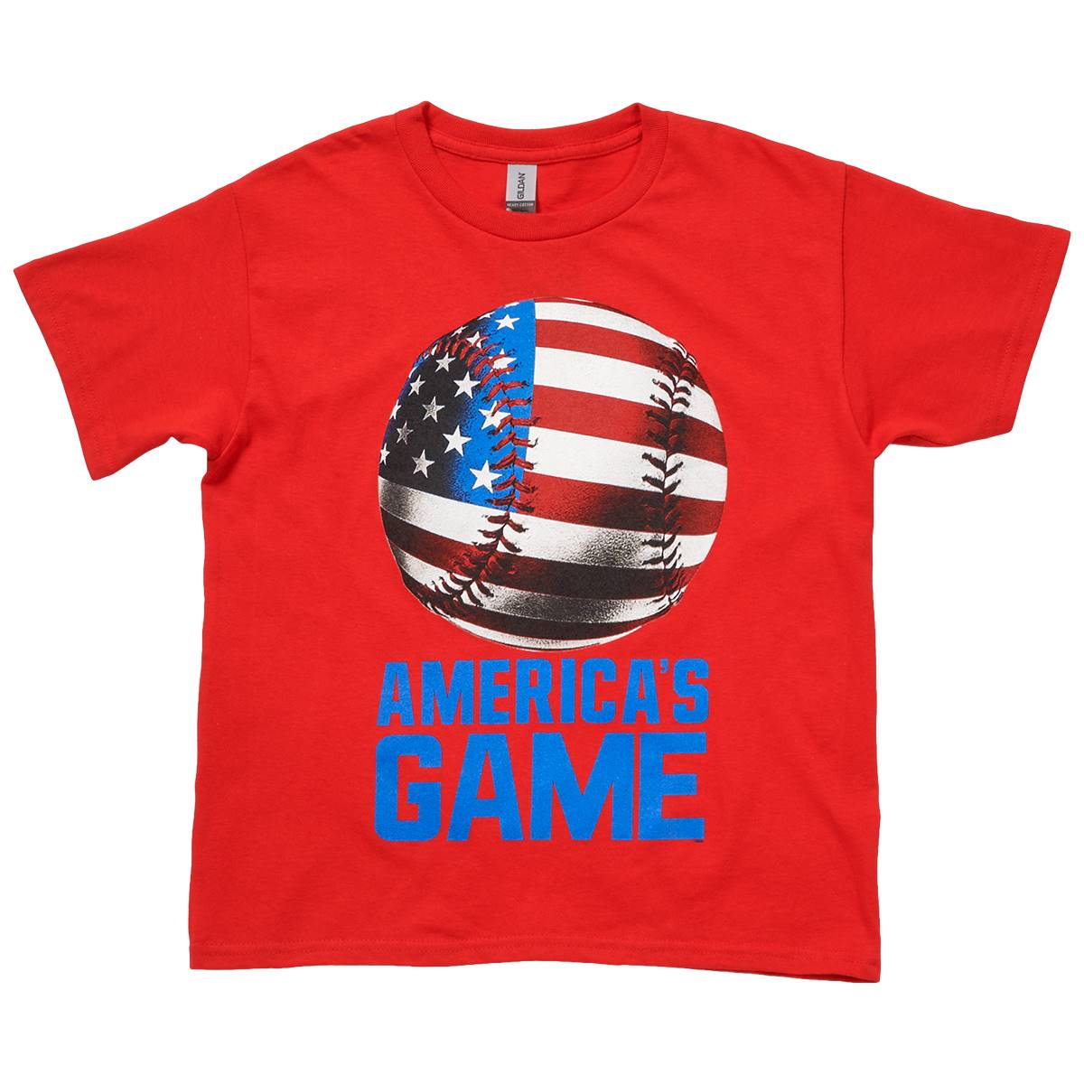 Boys (8-20) Patriotic America's Game Short Sleeve Graphic Tee