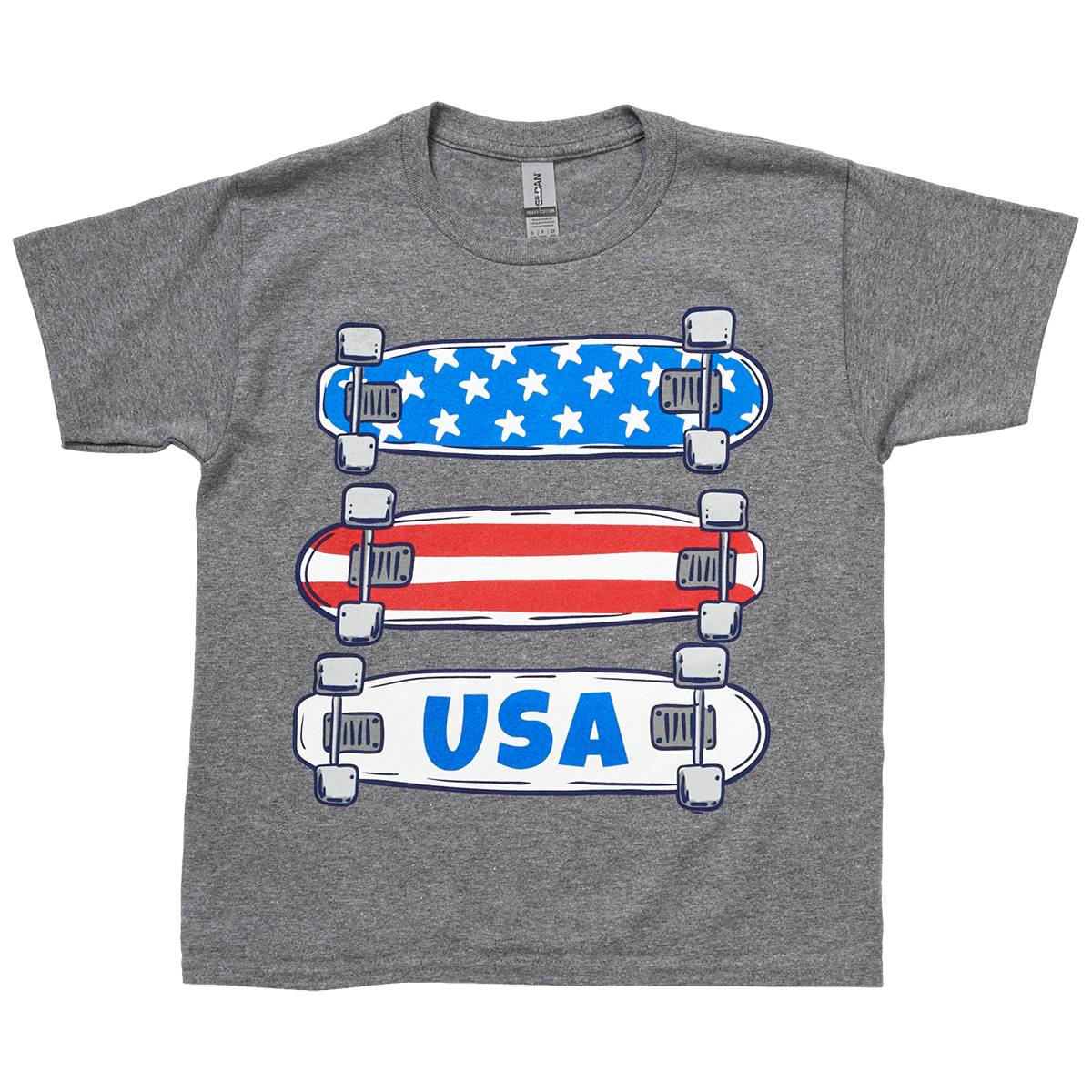 Boys (8-20) USA Skateboard Short Sleeve Graphic Tee