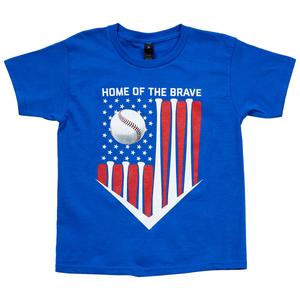 Boys (8-20) Home of the Brave Home Plate Flag Graphic Tee