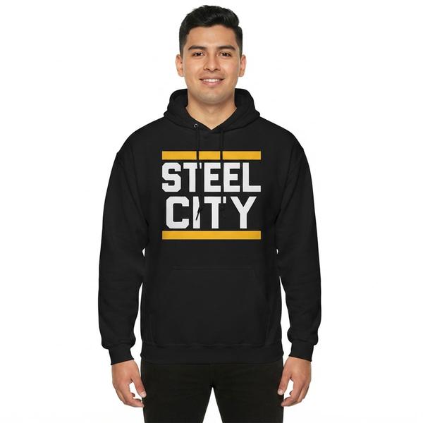 Mens Tailgate Pittsburgh Football Steel City Hoodie