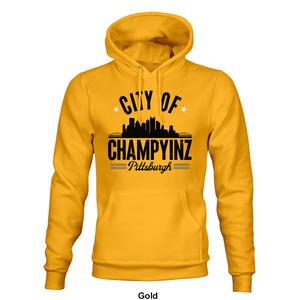 Mens Tailgate Pittsburgh Football Champyinz Skyline Hoodie alternate view