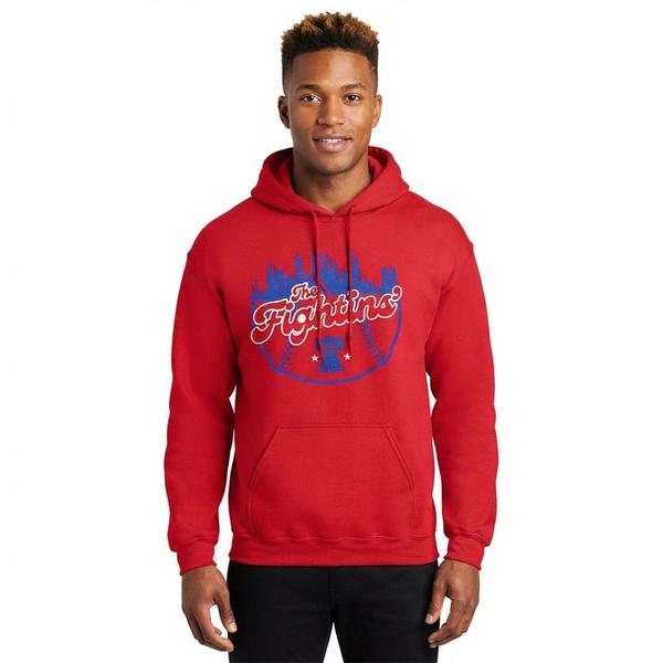 Mens Tailgate Philadelphia Baseball Fightins' Skyline Hoodie