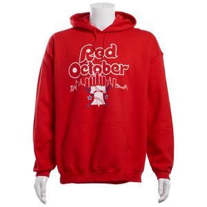 Mens Tailgate Philadelphia Baseball Red October Hooded Sweatshirt alternate view