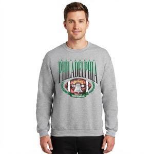 Mens Tailgate Philadelphia Football Bell Birds Crew Sweatshirt