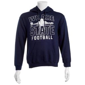 Mens Tailgate State Football Dissolve WE ARE Solid Hoodie alternate view