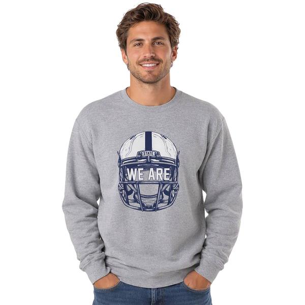 Mens Tailgate State Football Helmet We Are Fleece Sweatshirt