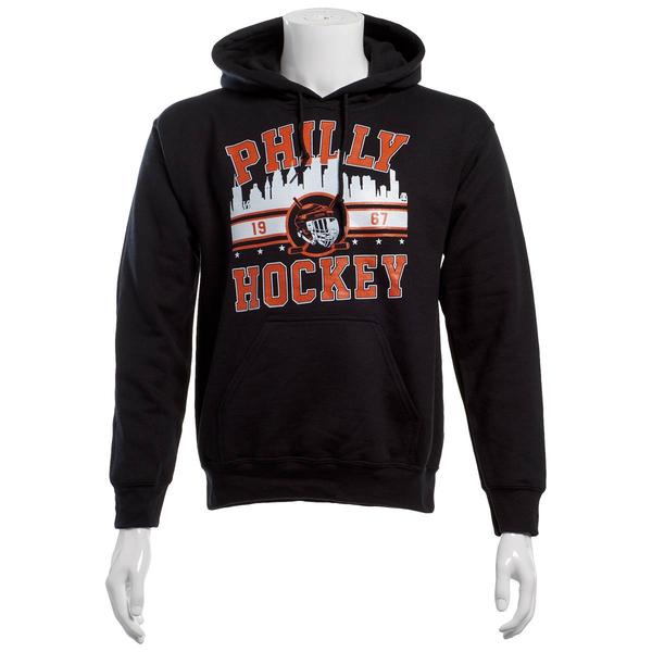 Mens Tailgate Phladelphia Hockey Skyline Philly Hoodie alternate view