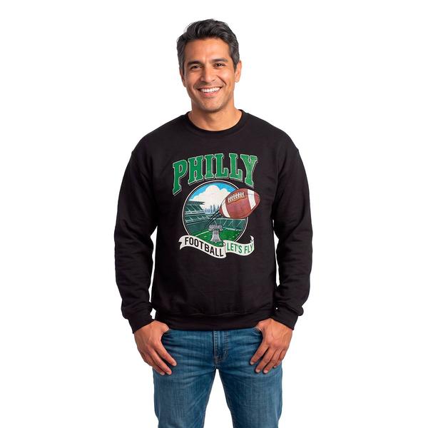 Mens Tailgate Philly Football Lets Fly Field Sweatshirt