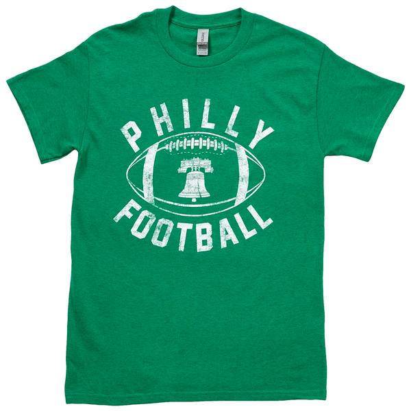 Mens Tailgate Philadelphia Football Philly Bell Short Sleeve Tee
