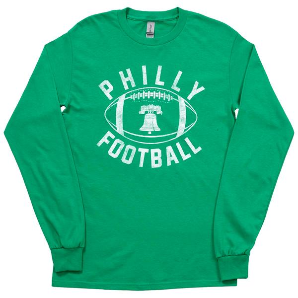 Mens Tailgate Philadelphia Football Liberty Bell Long Sleeve Tee