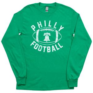 Mens Tailgate Philadelphia Football Liberty Bell Long Sleeve Tee