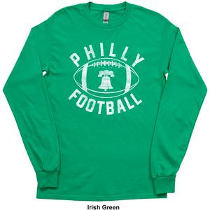 Mens Tailgate Philadelphia Football Liberty Bell Long Sleeve Tee alternate view