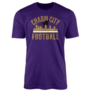 Mens Tailgate Baltimore Charm Football Tee