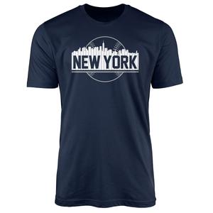 Mens Tsi New York Baseball Short Sleeve Tee