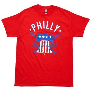 Mens Tailgate Philadelphia Baseball Liberty Bell Short Sleeve Tee