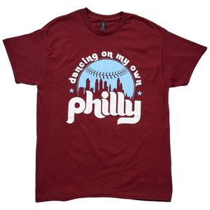 Mens Tailgate Philadelphia Baseball Dancing Short Sleeve Tee