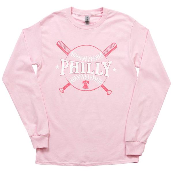 Mens Tailgate Philadelphia Baseball Philly Bats Long Sleeve Tee