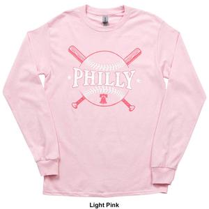 Mens Tailgate Philadelphia Baseball Philly Bats Long Sleeve Tee alternate view