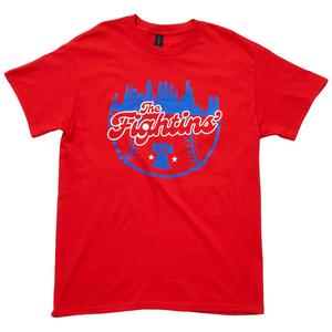 Mens Tailgate Philadelphia Baseball Fightins' Skyline Tee