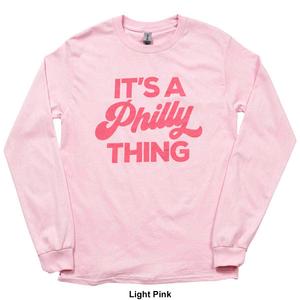 Mens Tailgate Philadelphia Football Philly Script Long Sleeve Tee alternate view