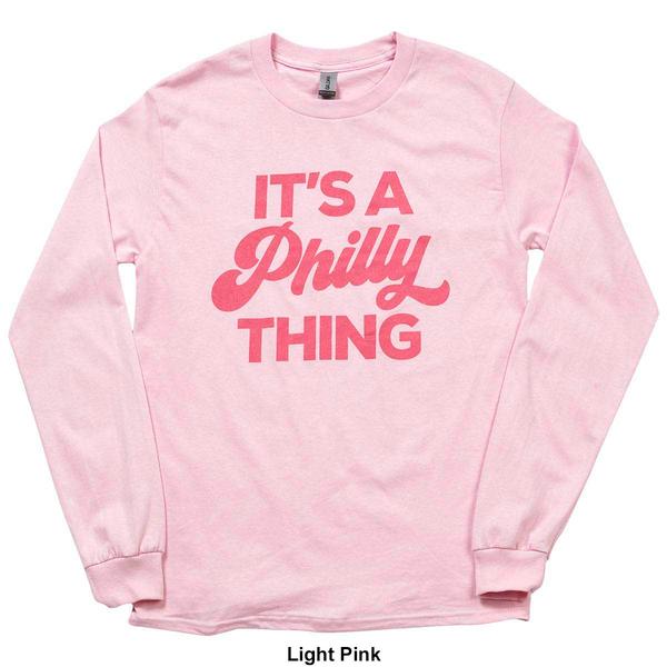 Mens Tailgate Philadelphia Football Philly Script Long Sleeve Tee alternate view